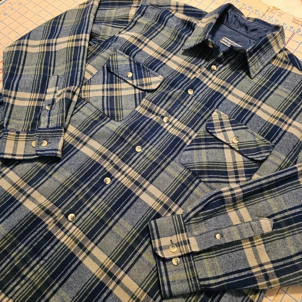 Vintage david taylor plaid flannel